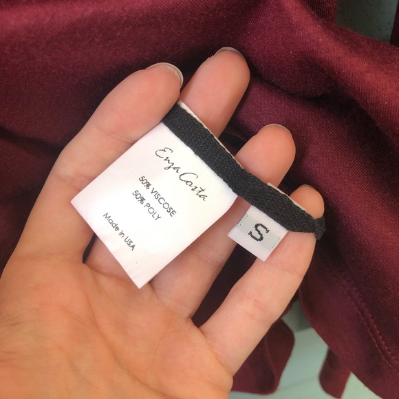 Enza Costa puff sleeve turtle neck small - Picture 9 of 10